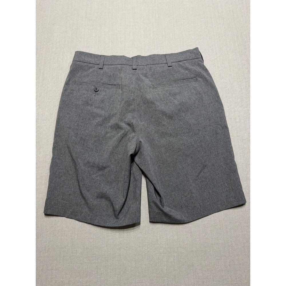 PGA Tour Mens Heather Grey Flat Front Golf Performance Shorts Size 32 Stretch - Picture 5 of 5